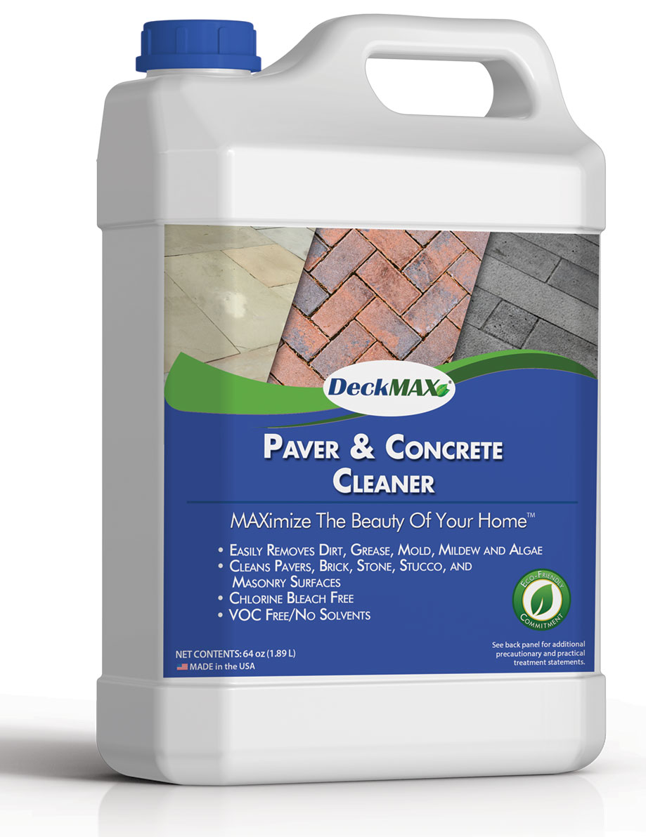 The best concrete cleaner is DeckMAX®'s Paver & Concrete Cleaner