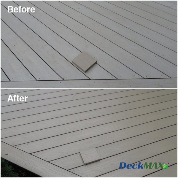 DeckMAX Testimonial - Sun Bleached PVC Deck Restored