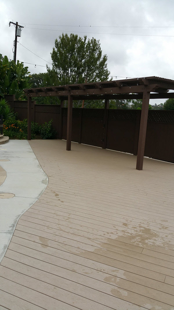 pool decking cleaner california before - DeckMax